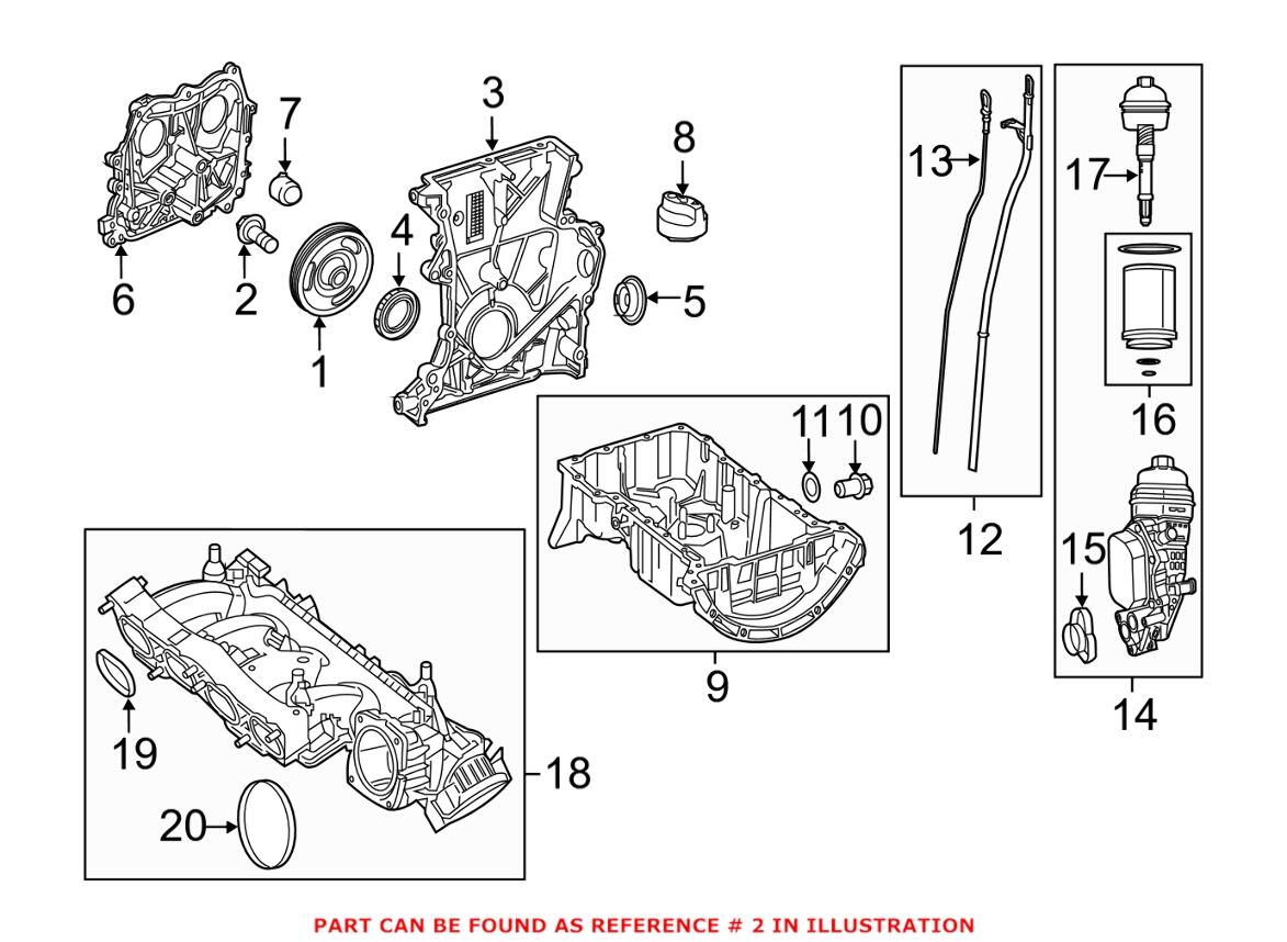 Mercedes Engine Harmonic Balancer Bolt 0199906501